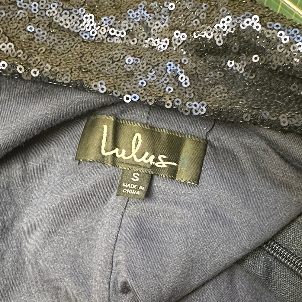 Lulu's Navy Sequin Mini Dress